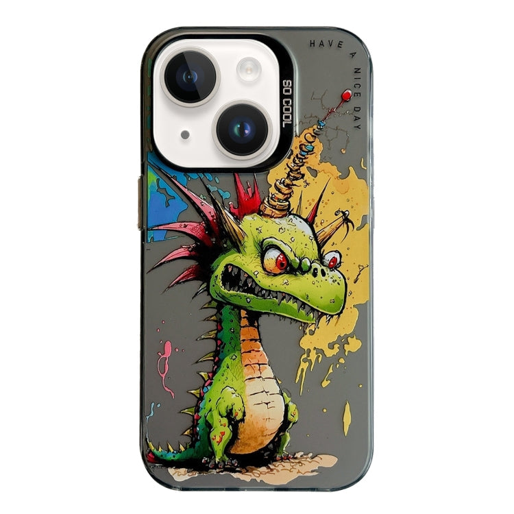 Animal Pattern Oil Painting Series PC + TPU Phone Case, For iPhone 14