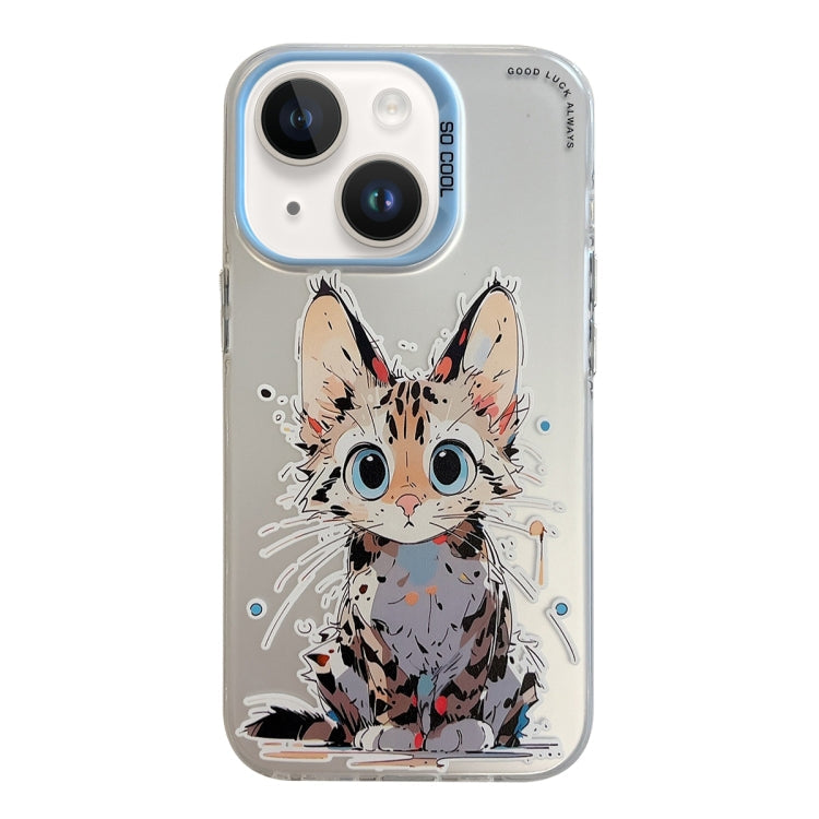 Animal Pattern Oil Painting Series PC + TPU Phone Case, For iPhone 14