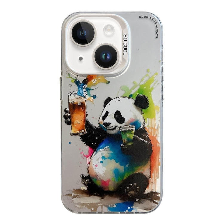Animal Pattern Oil Painting Series PC + TPU Phone Case, For iPhone 14