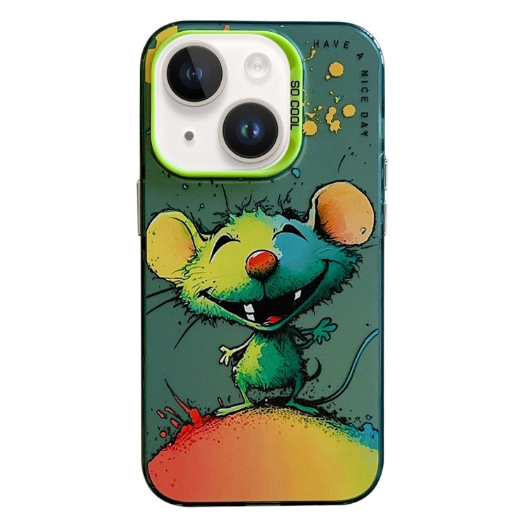 Animal Pattern Oil Painting Series PC + TPU Phone Case, For iPhone 14