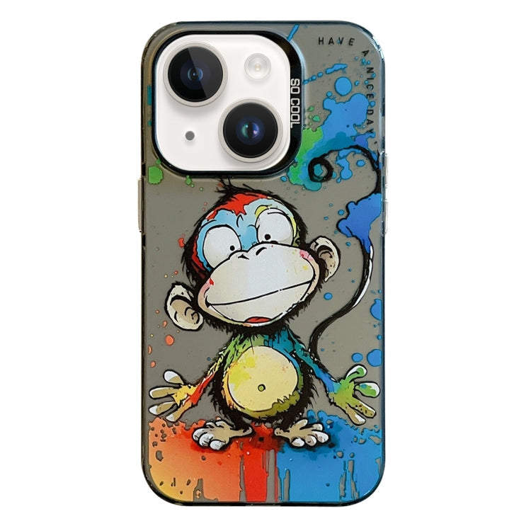 Animal Pattern Oil Painting Series PC + TPU Phone Case, For iPhone 14