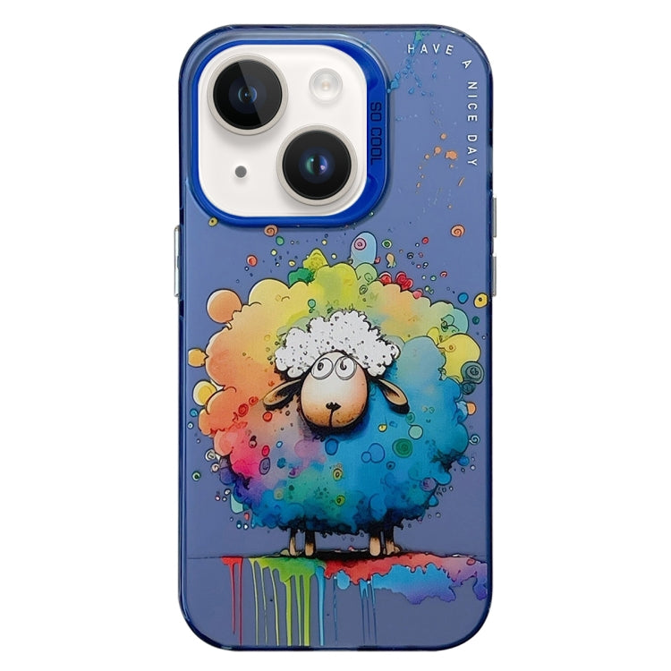 Animal Pattern Oil Painting Series PC + TPU Phone Case, For iPhone 14