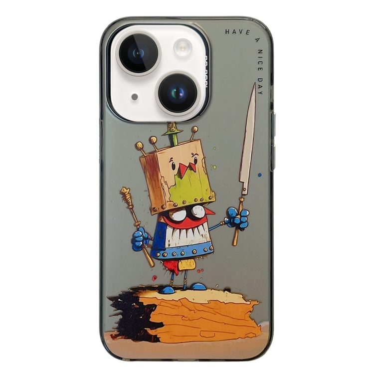 Animal Pattern Oil Painting Series PC + TPU Phone Case, For iPhone 14