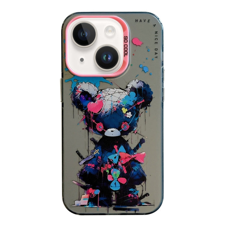 Animal Pattern Oil Painting Series PC + TPU Phone Case, For iPhone 14