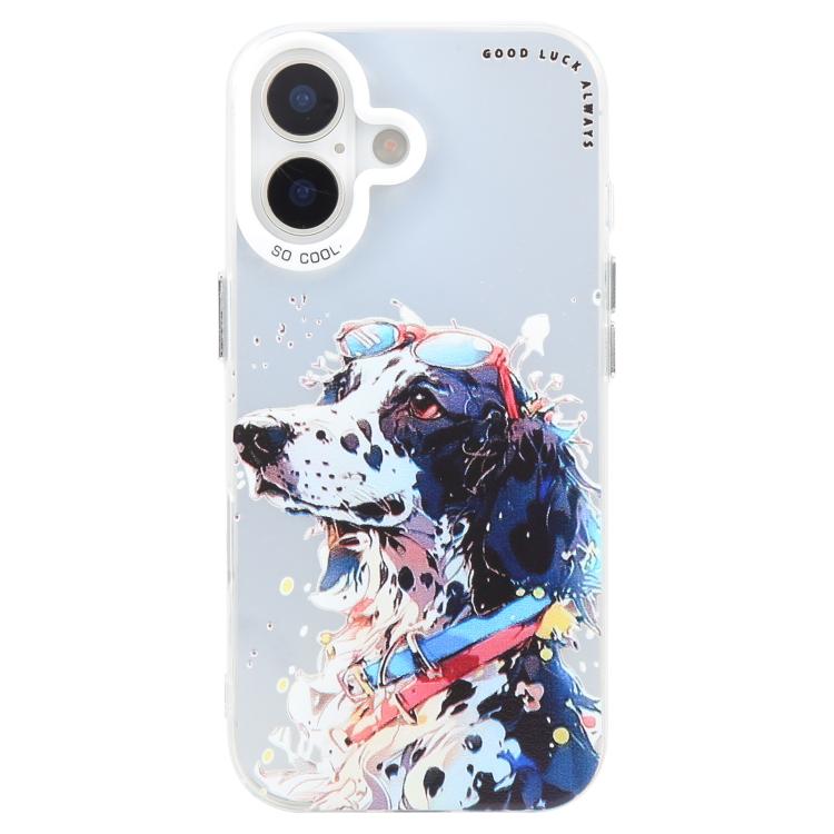 Animal Pattern Oil Painting Series PC + TPU Phone Case, For iPhone 15 Pro Max