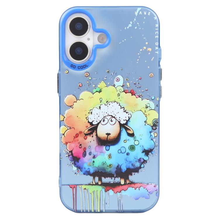 Animal Pattern Oil Painting Series PC + TPU Phone Case, For iPhone 15 Pro Max