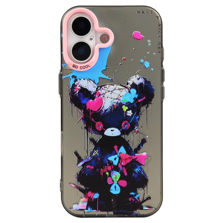 Animal Pattern Oil Painting Series PC + TPU Phone Case, For iPhone 15 Pro Max
