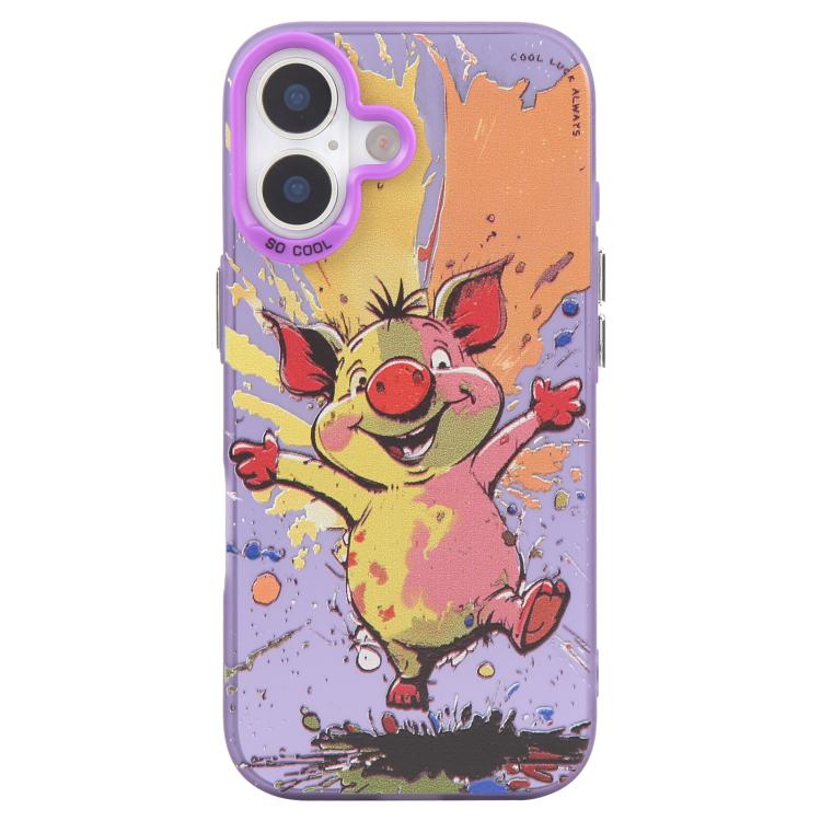 Animal Pattern Oil Painting Series PC + TPU Phone Case, For iPhone Air