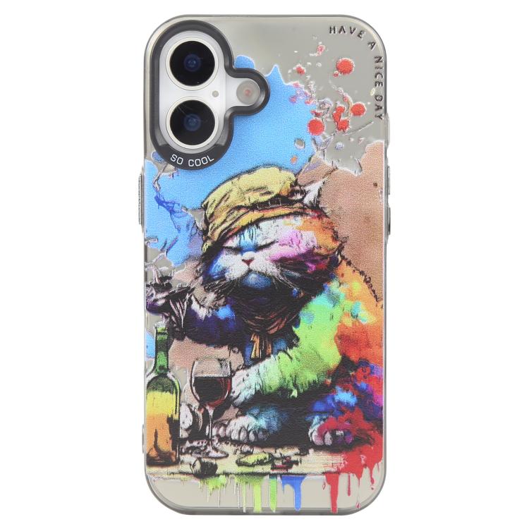 Animal Pattern Oil Painting Series PC + TPU Phone Case, For iPhone Air