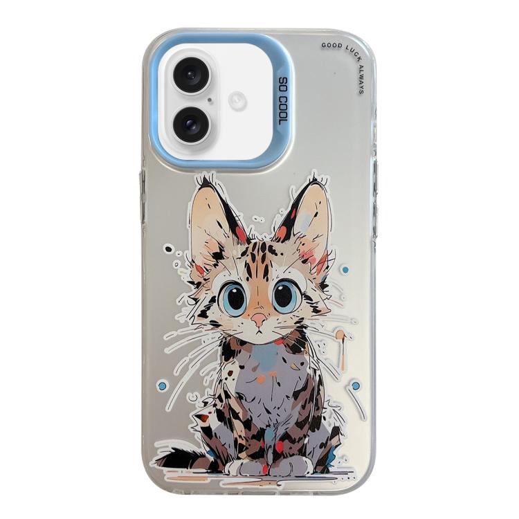 Animal Pattern Oil Painting Series PC + TPU Phone Case, For iPhone 16 Pro Max