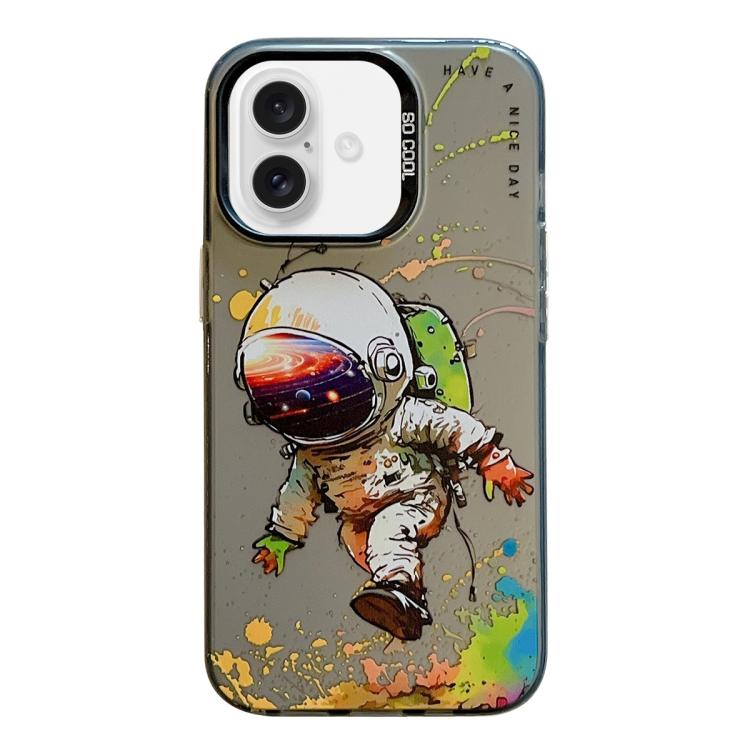 Animal Pattern Oil Painting Series PC + TPU Phone Case, For iPhone 16 Pro Max