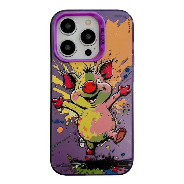 Animal Pattern Oil Painting Series PC + TPU Phone Case, For iPhone 17 Pro