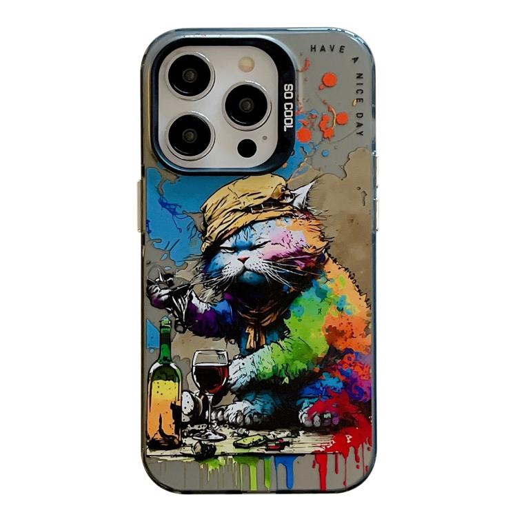 Animal Pattern Oil Painting Series PC + TPU Phone Case, For iPhone 17 Pro Max