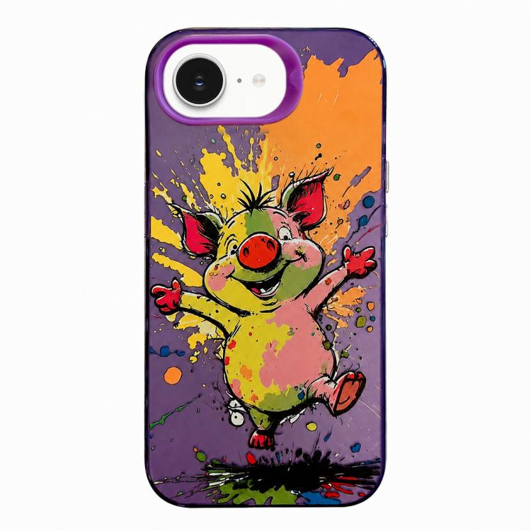 Animal Pattern Oil Painting Series PC + TPU Phone Case, For iPhone 17 Pro