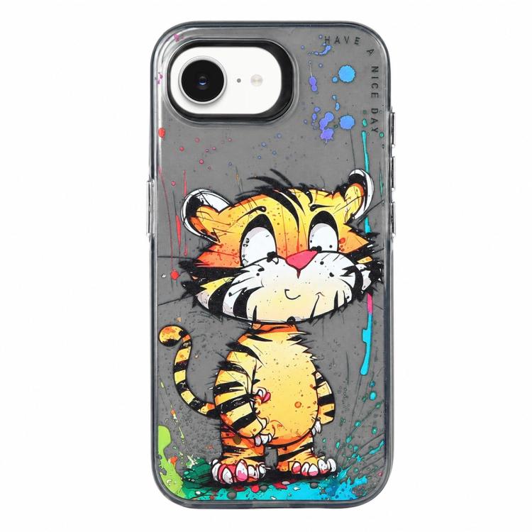 Animal Pattern Oil Painting Series PC + TPU Phone Case, For iPhone 13 Pro