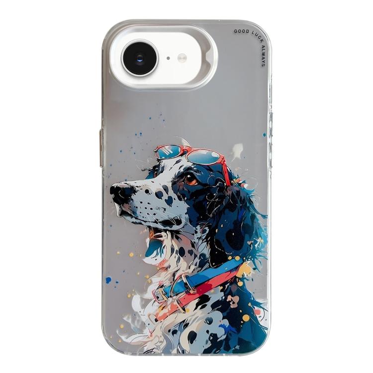 Animal Pattern Oil Painting Series PC + TPU Phone Case, For iPhone 13 Pro