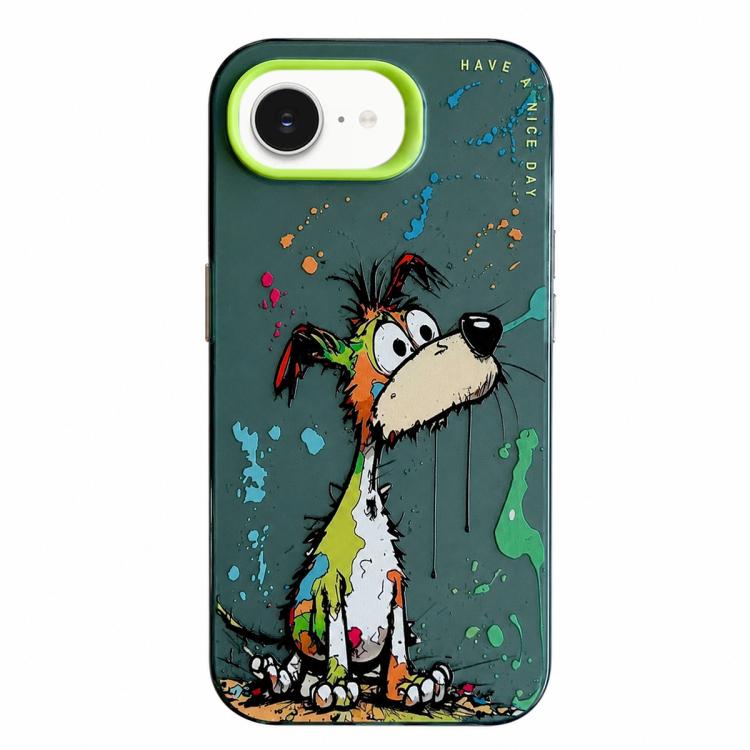 Animal Pattern Oil Painting Series PC + TPU Phone Case, For iPhone 13 Pro