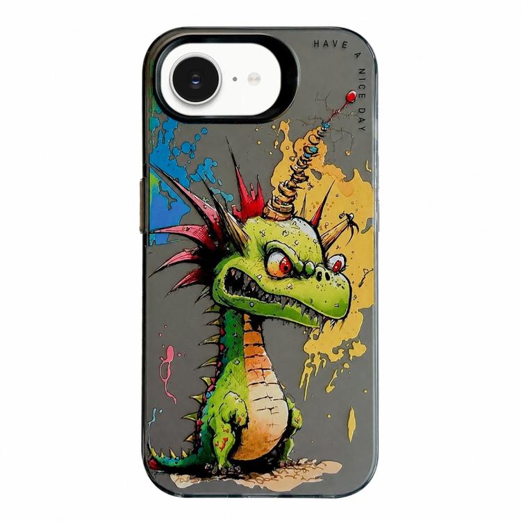 Animal Pattern Oil Painting Series PC + TPU Phone Case, For iPhone 13 Pro