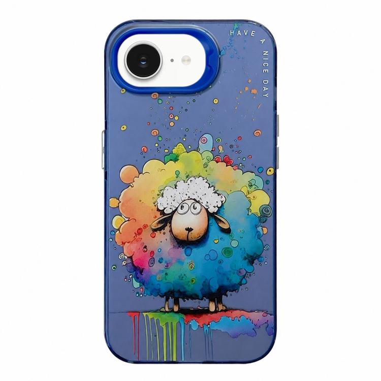 Animal Pattern Oil Painting Series PC + TPU Phone Case, For iPhone 13 Pro