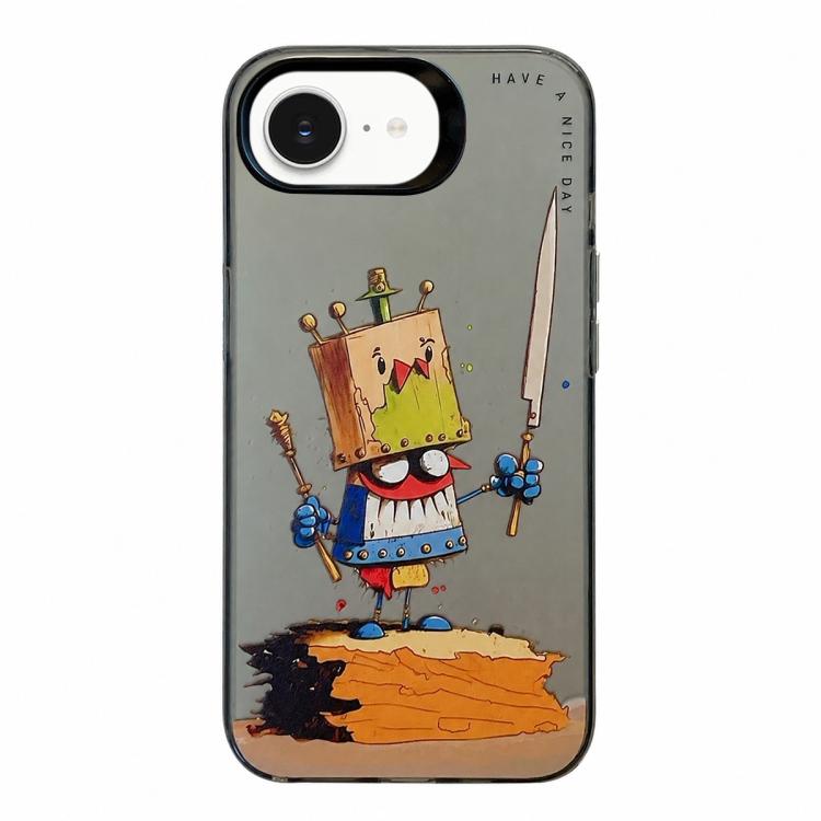 Animal Pattern Oil Painting Series PC + TPU Phone Case, For iPhone 13 Pro