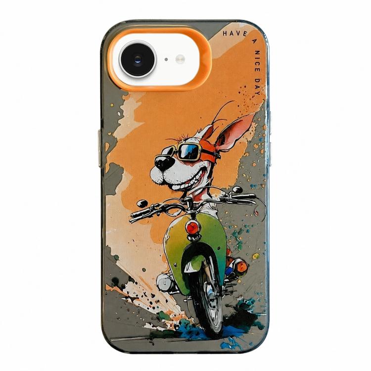 Animal Pattern Oil Painting Series PC + TPU Phone Case, For iPhone 13 Pro