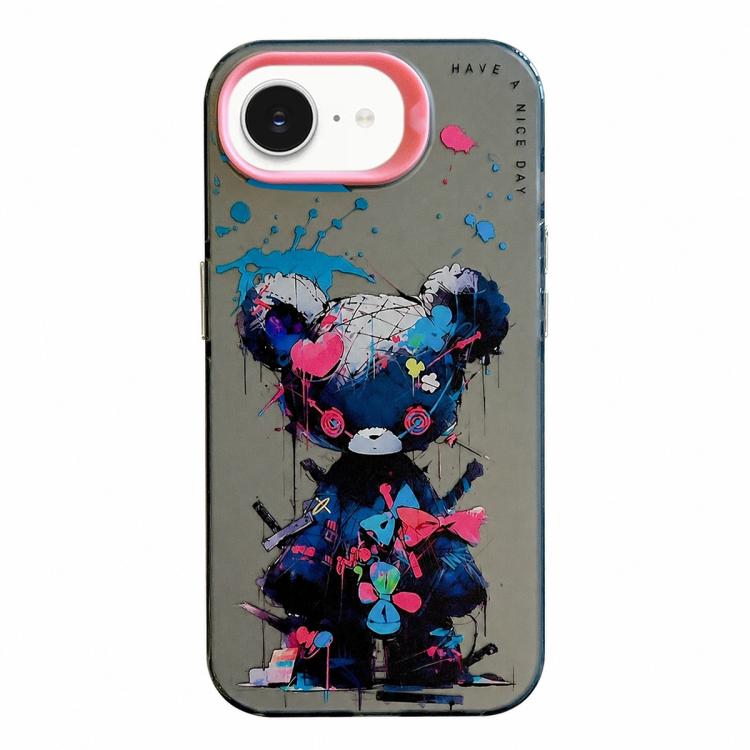 Animal Pattern Oil Painting Series PC + TPU Phone Case, For iPhone 13 Pro