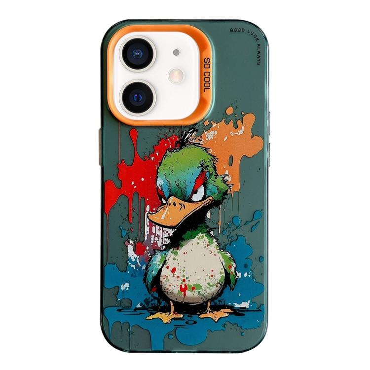 Animal Pattern Oil Painting Series PC + TPU Phone Case, For iPhone XS Max