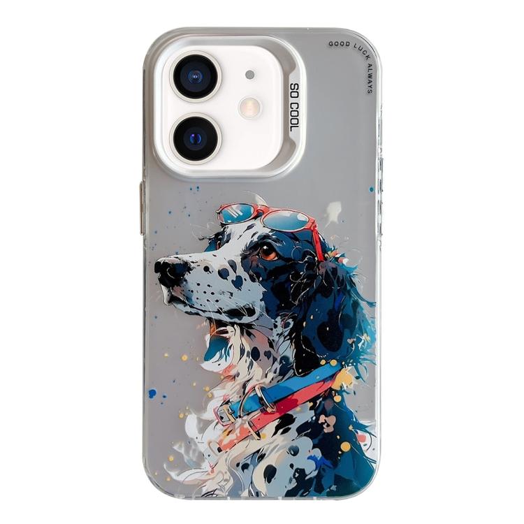 Animal Pattern Oil Painting Series PC + TPU Phone Case, For iPhone XS Max