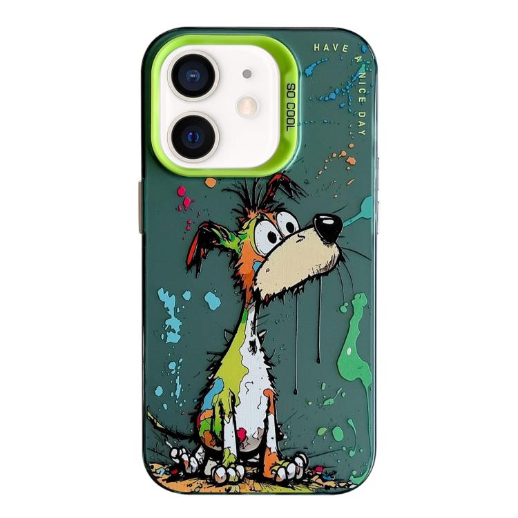 Animal Pattern Oil Painting Series PC + TPU Phone Case, For iPhone XS Max