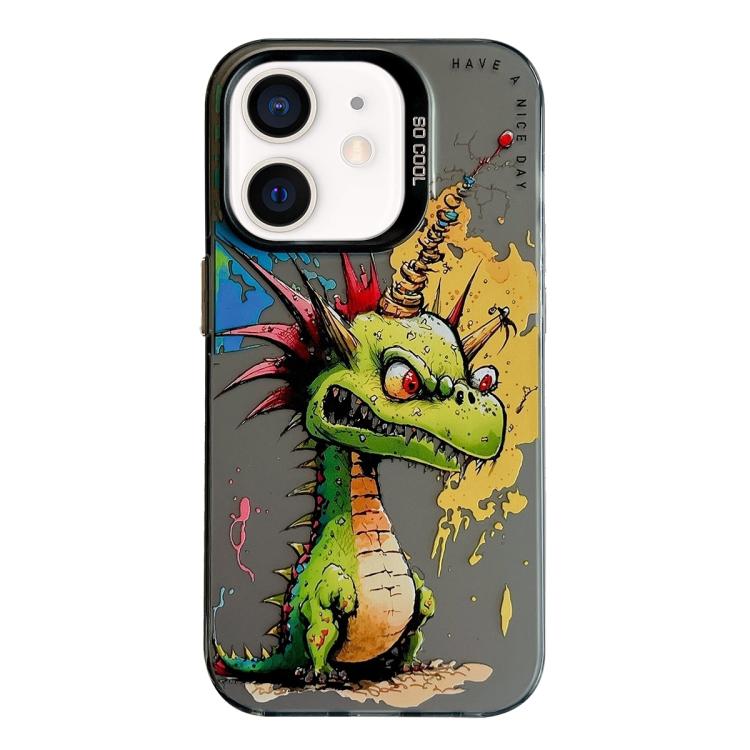 Animal Pattern Oil Painting Series PC + TPU Phone Case, For iPhone XS Max