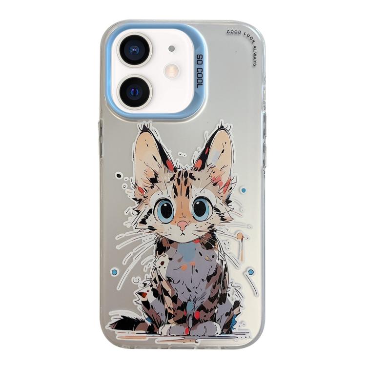 Animal Pattern Oil Painting Series PC + TPU Phone Case, For iPhone XS Max