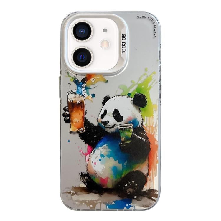 Animal Pattern Oil Painting Series PC + TPU Phone Case, For iPhone XS Max