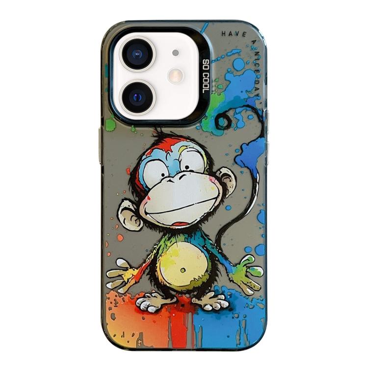 Animal Pattern Oil Painting Series PC + TPU Phone Case, For iPhone XS Max