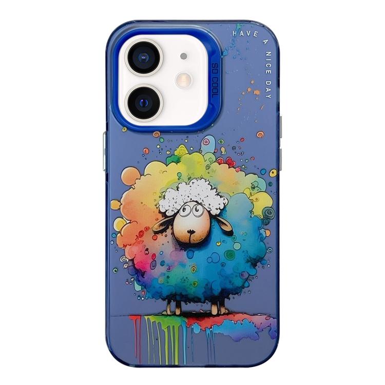 Animal Pattern Oil Painting Series PC + TPU Phone Case, For iPhone XS Max