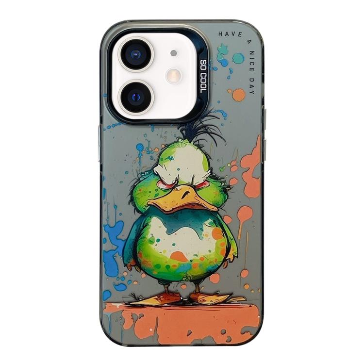 Animal Pattern Oil Painting Series PC + TPU Phone Case, For iPhone XS Max