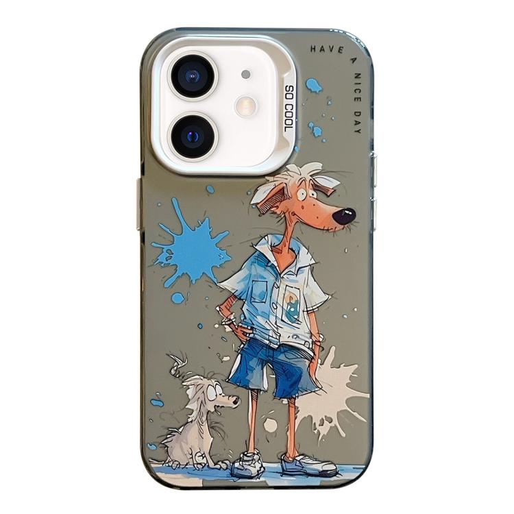 Animal Pattern Oil Painting Series PC + TPU Phone Case, For iPhone XS Max
