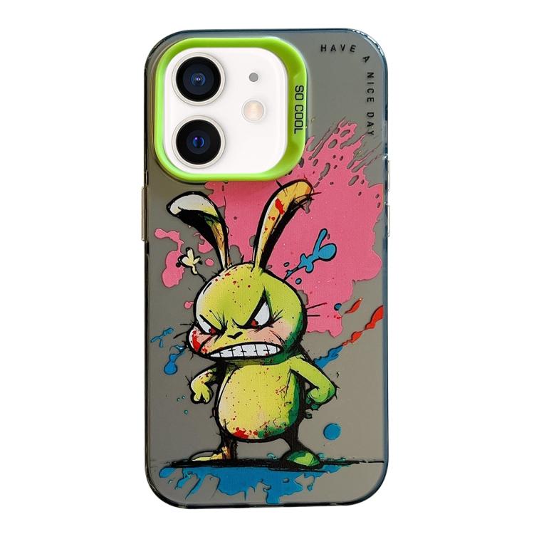 Animal Pattern Oil Painting Series PC + TPU Phone Case, For iPhone XS Max