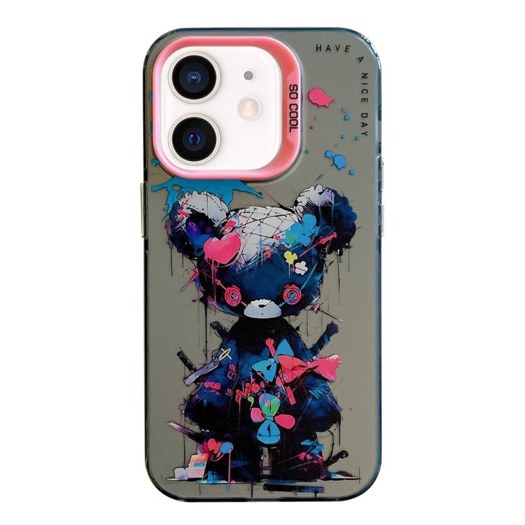 Animal Pattern Oil Painting Series PC + TPU Phone Case, For iPhone XS Max