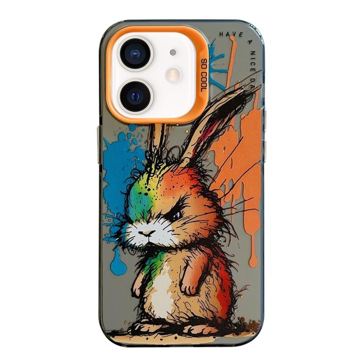 Animal Pattern Oil Painting Series PC + TPU Phone Case, For iPhone XS Max