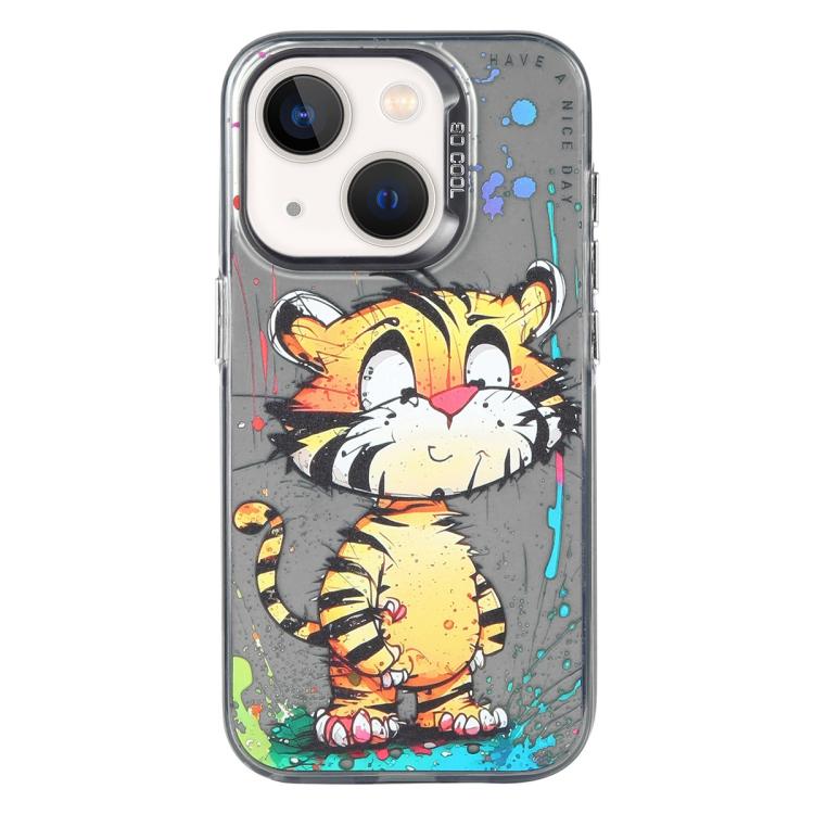 Animal Pattern Oil Painting Series PC + TPU Phone Case, For iPhone 12 Pro
