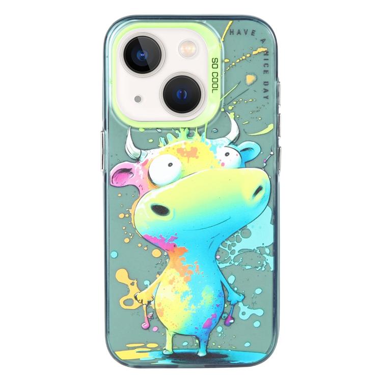 Animal Pattern Oil Painting Series PC + TPU Phone Case, For iPhone 12 Pro