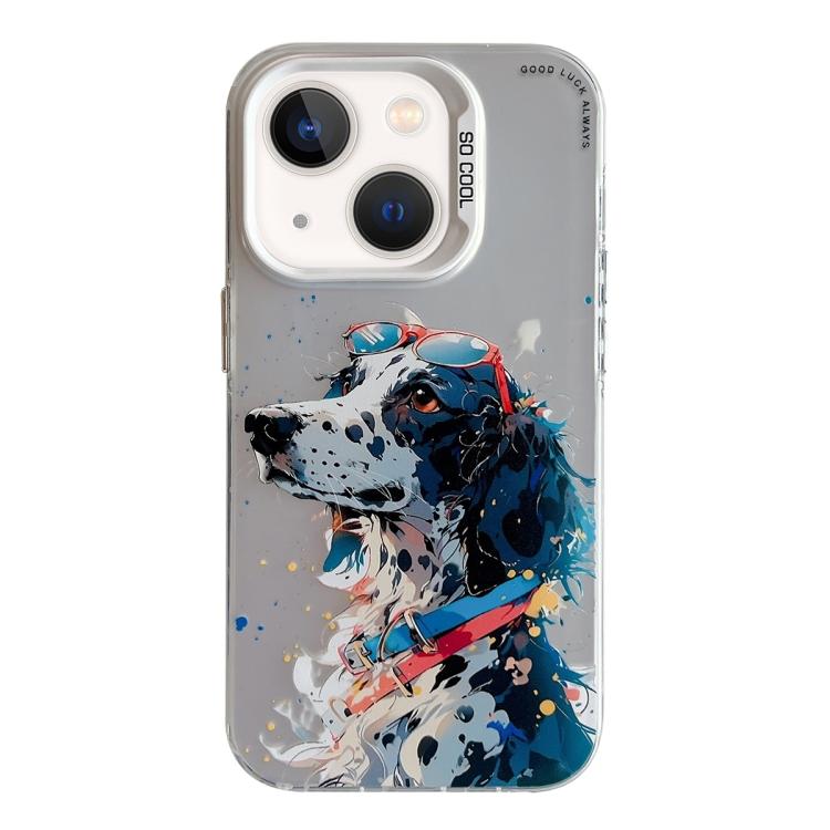 Animal Pattern Oil Painting Series PC + TPU Phone Case, For iPhone 12 Pro
