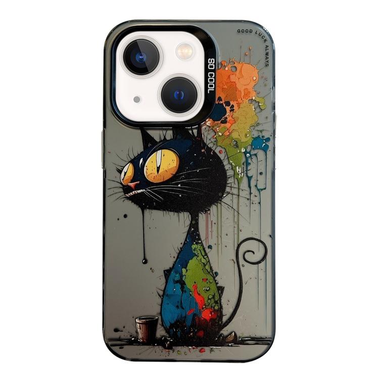 Animal Pattern Oil Painting Series PC + TPU Phone Case, For iPhone 12 Pro