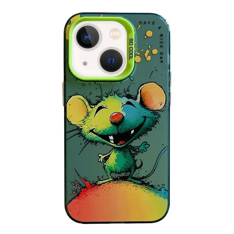 Animal Pattern Oil Painting Series PC + TPU Phone Case, For iPhone 12 Pro