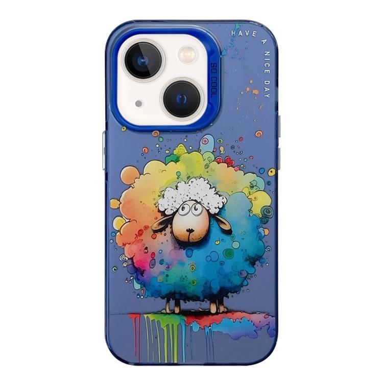 Animal Pattern Oil Painting Series PC + TPU Phone Case, For iPhone 12 Pro