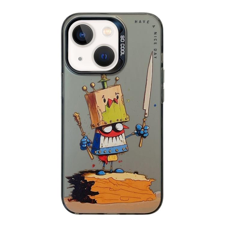 Animal Pattern Oil Painting Series PC + TPU Phone Case, For iPhone 12 Pro