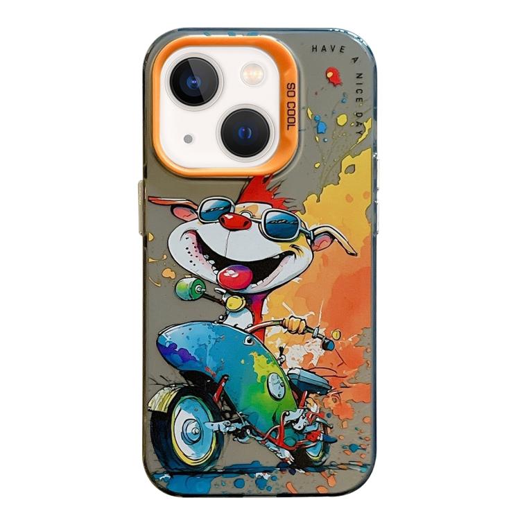 Animal Pattern Oil Painting Series PC + TPU Phone Case, For iPhone 12 Pro
