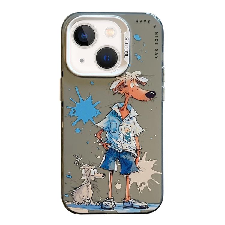 Animal Pattern Oil Painting Series PC + TPU Phone Case, For iPhone 12 Pro