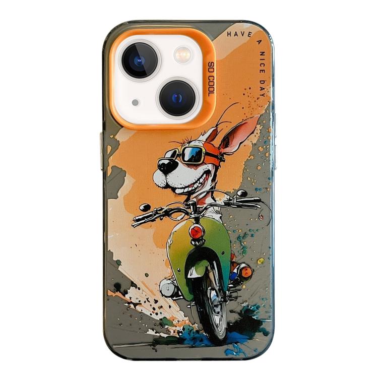 Animal Pattern Oil Painting Series PC + TPU Phone Case, For iPhone 12 Pro