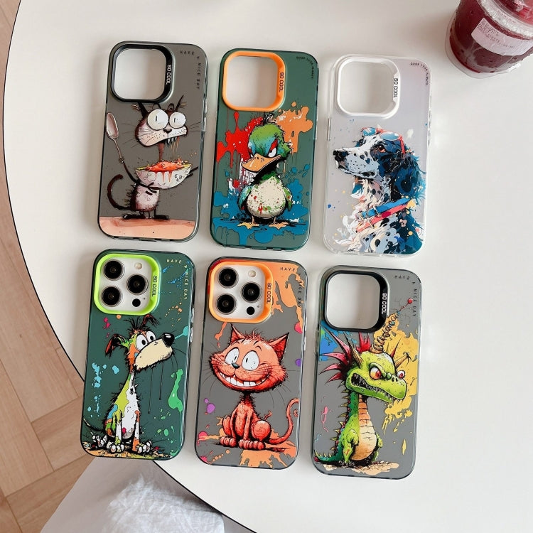 Animal Pattern Oil Painting Series PC + TPU Phone Case, For iPhone 17 Pro